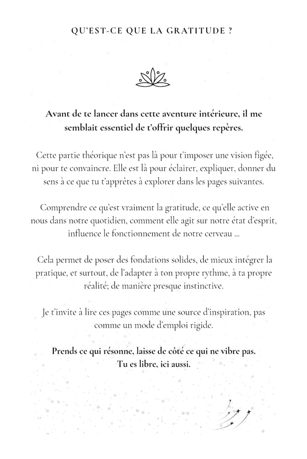 Journal de gratitude et de métamorphose pour femmes – Version N&B.