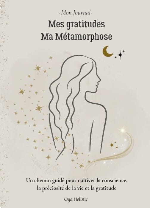 Journal de gratitude et de métamorphose pour femmes – Version N&B.