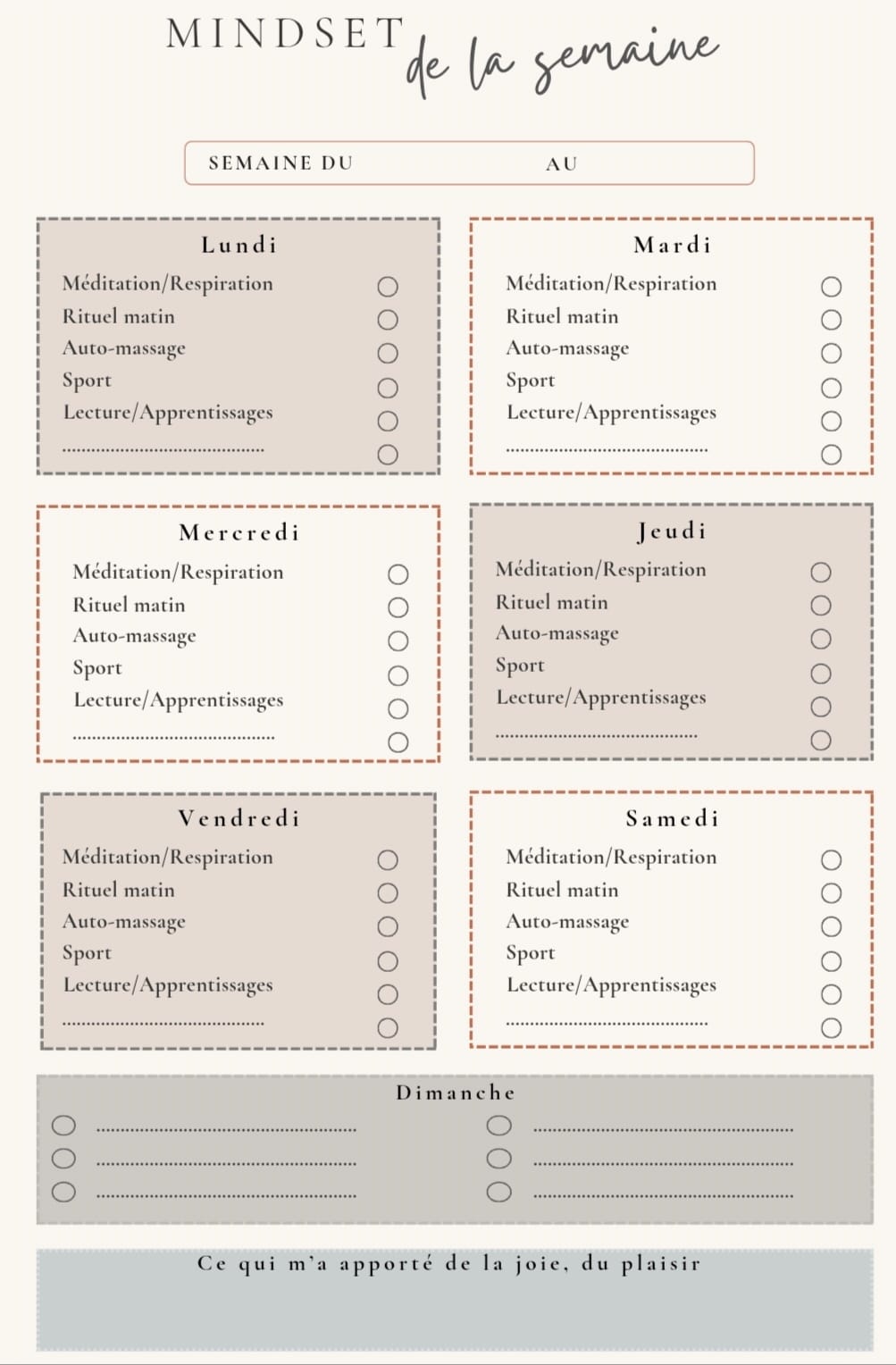 Le journal de la working girl -  IMPRESSION A LA COMMANDE