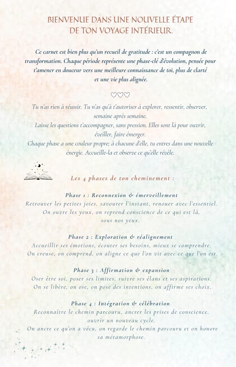 🕊️ Mon journal de gratitude et de transformation – Version Plume